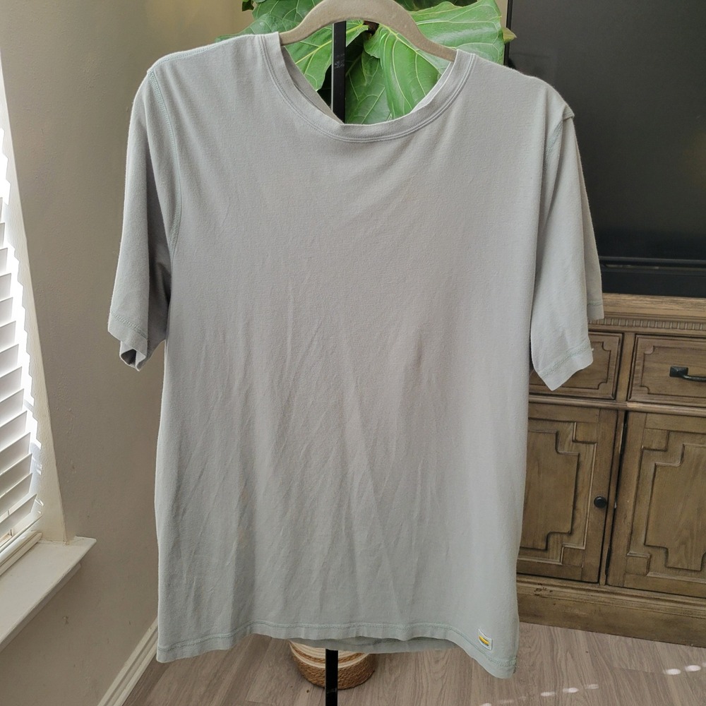 Vuori Mens Pima Cotton Lyocell Blend T-Shirt Sage Green V101 Large